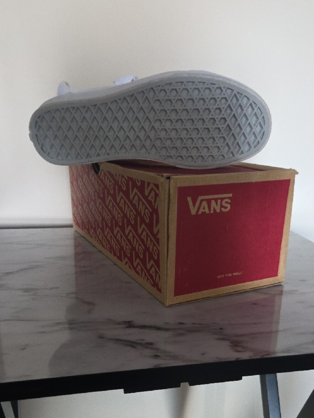 Vans Women's White Low-Top Canvas Sneakers - Picture 6 of 7